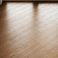 Warm Brown Wooden Flooring With Natural Grain And Glossy Surface In Light