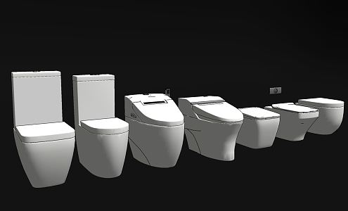 Modern Toilet Smart Ceramic Toilet 3d model