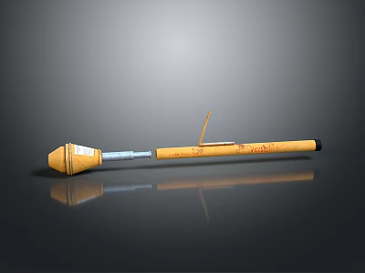Rocket rocket launcher to air weapon to air missile shoulder missile shoulder rocket 3d model