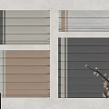 Roman Curtain Folding Curtain 3d model