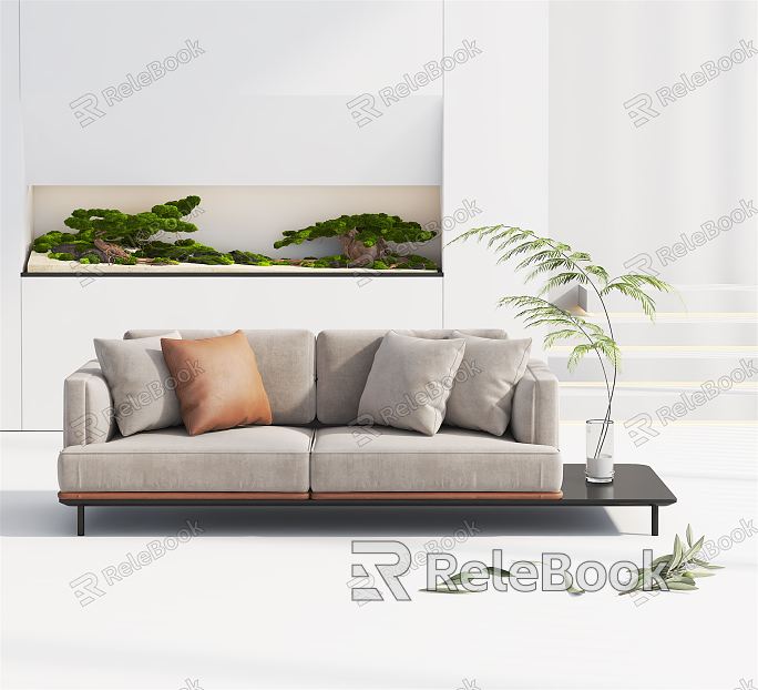 modern double sofa sofa model