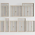 Various Styles of Wooden Frame Hinged Doors With Glass Panels and Modern Design