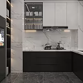 Modern Living And Dining Area With Light Colored Sofa Round Coffee Table And TV Cabinet
