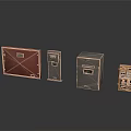 Various Industrial Equipment With Different Colored Casings And Functional Panels