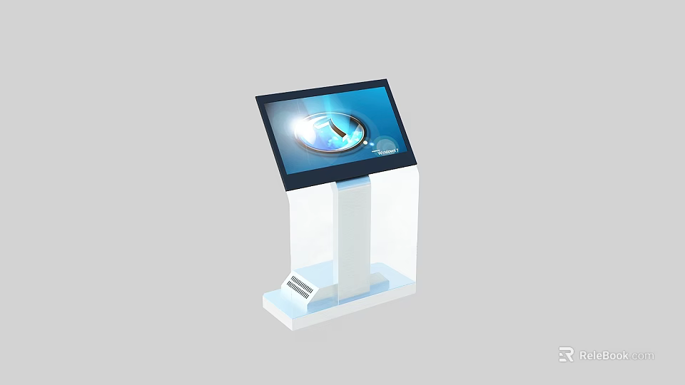 Public Facility Interactive Touchscreen Kiosk With Digital Interface And User Friendly Design 3d model 