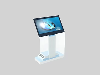 Public Facility Interactive Touchscreen Kiosk With Digital Interface And User Friendly Design 3d model