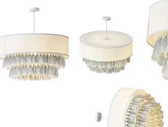 Nordic Simple Chandelier 3d model