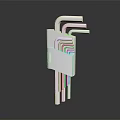 Modern wrench hex wrench hex tool board 3d model