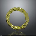 Elegant Gold Braided Ring Fashion Accessory With Intricate Texture And Design Details