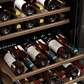 Multiple Styles of Modern Wine Refrigerators with Glass Door and Stainless Steel Design