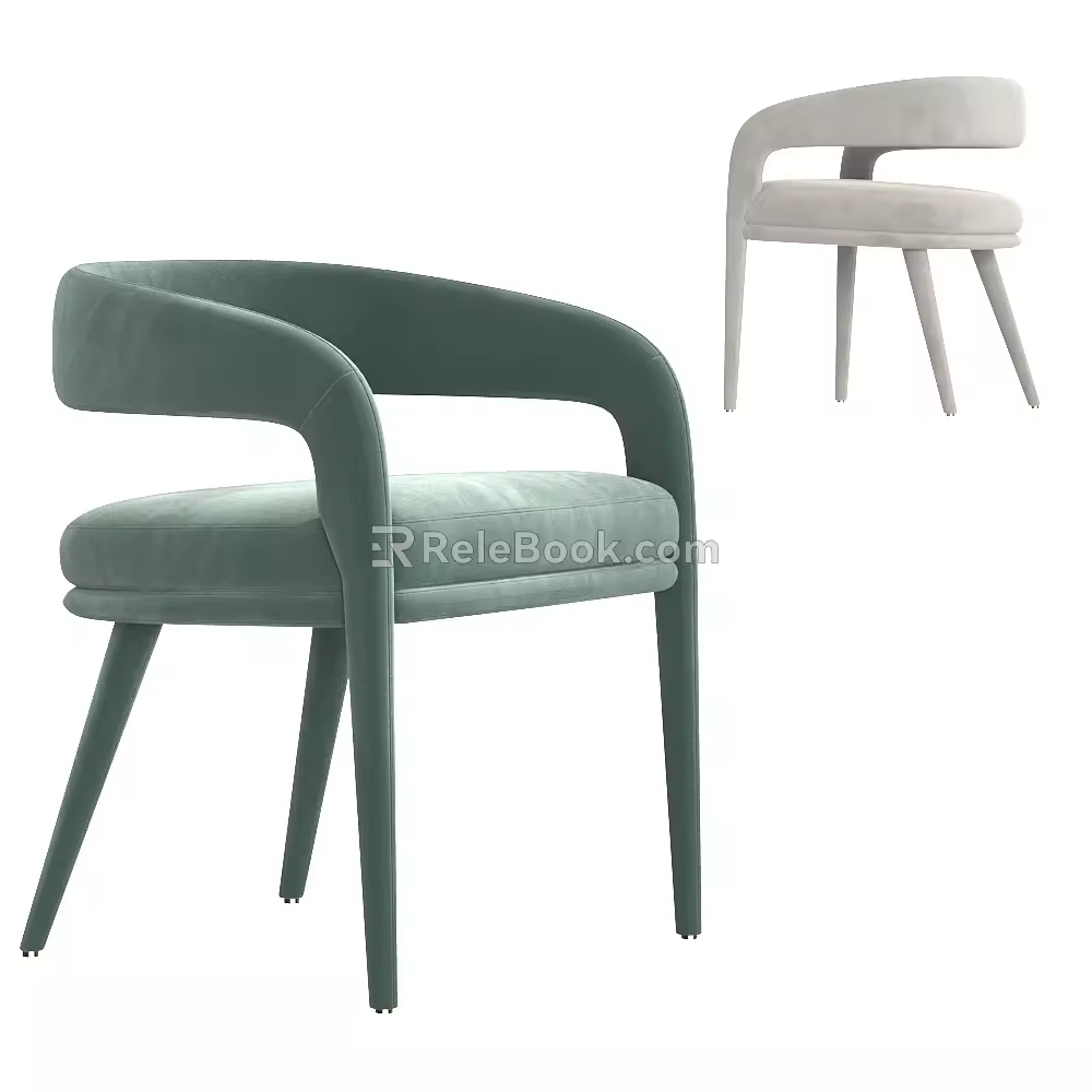 Modern riding single chair 3d model