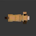 Pixel Art Cow Character In Minecraft Style With Blocky Design And 3D Render