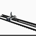 Industrial CNC Gantry Cutting Equipment With Precision Rail System And Mechanical Arm