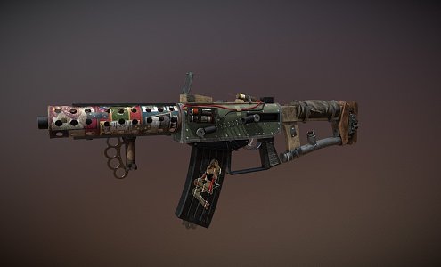 Variants Scrap Gun 3d model