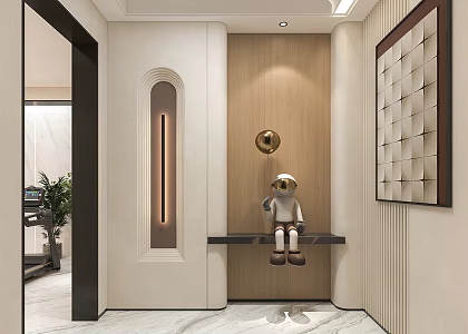 Modern Entrance Scarpa Entrance 3d model