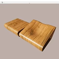 Modern Elegant Wooden Leisure Chair With Curved Design And Natural Grain