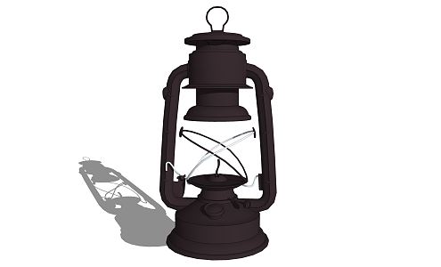 Modern kerosene lamp classical landscape lamp 3d model