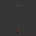Red Fox Character in Black Outfit With White Soled Boots 3D Model Pose