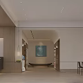 Modern Minimalist Hotel Lobby Interior Design With Warm Wood Finishes And Comfortable Lounge Area