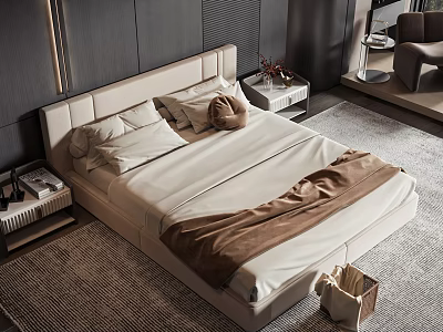 Modern style commodity bed