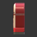 Retro Red And White Jukebox Audio System With Classic Vintage Design And Style