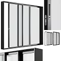 window frame sliding window casement window 3d model