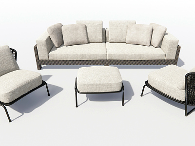 Modern outdoor sofa model