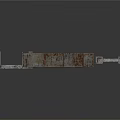 Industrial Steel Structure Equipment With Rustic Metal Brackets And Pipes