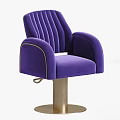 Modern Gray Armchair With Curved Armrests Swivel Metal Base Stitched Details