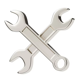 modern wrench 3d model