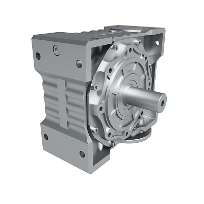 Mechanical Gearbox Unit With Metal Housing Central Shaft And Bolted Structure 3d model