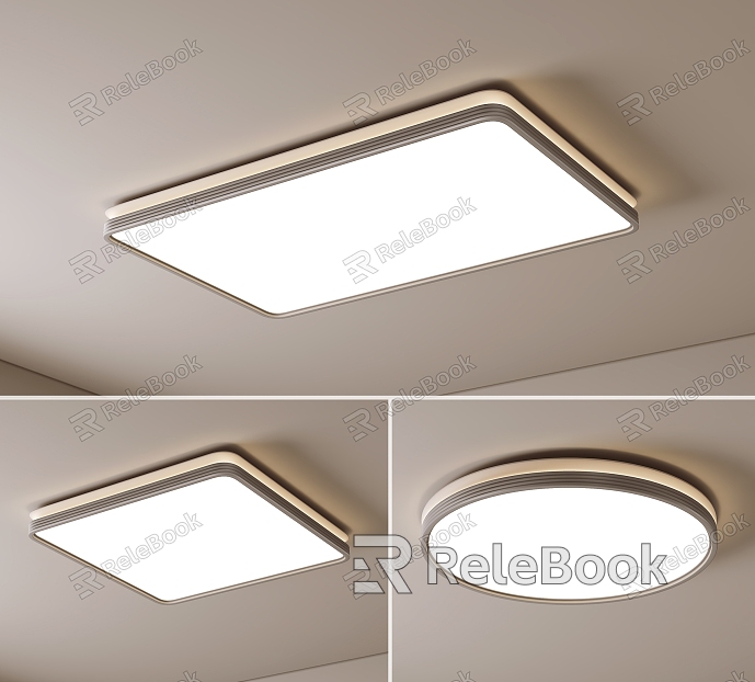 Cream wind ceiling lamp model