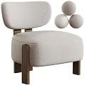 Modern Light Gray Fabric Sofa With Wooden Legs And Round Coffee Table Set