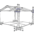 Modern Truss Stage Truss 3d model