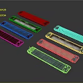 Colorful Long Strip Panels In Multiple Colors For Home Decor Design Elements