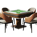 Modern Mahjong Table and Chair Mahjong Table 3d model
