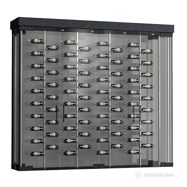 Modern Metal Storage Lockers In Organized Rows With Multiple Compartments And Secure Locks 3d model