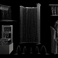 Architectural Water Features Including Curtain Walls Fountain Spouts And Sculptural Structures