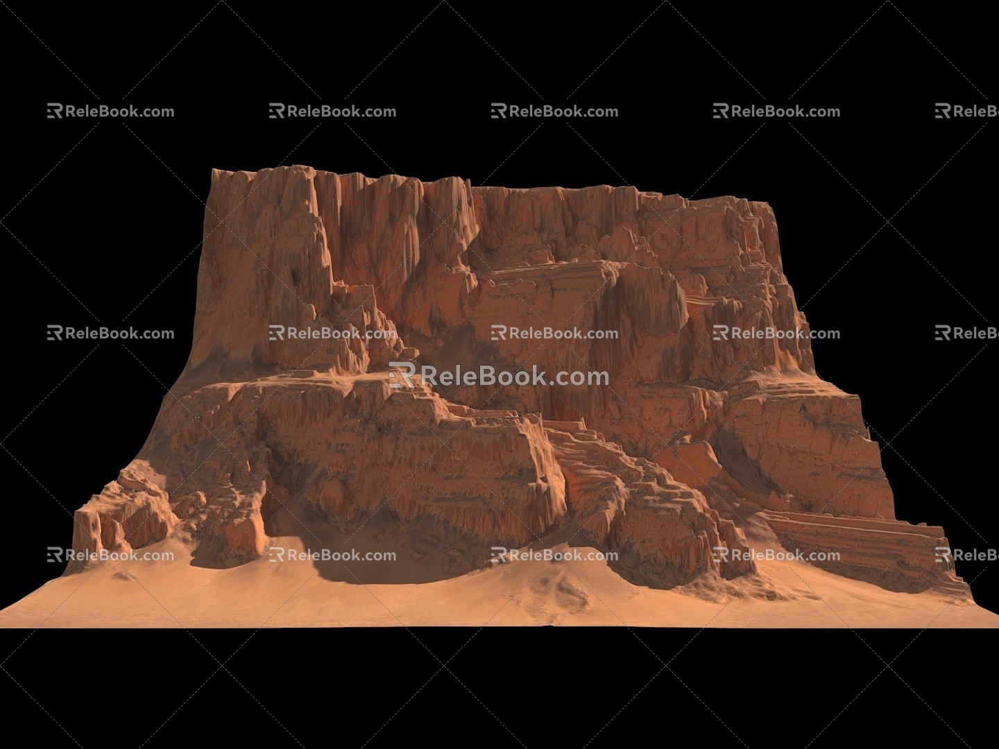 Desert Mountain Rocks 3d model