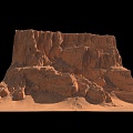 Desert Mountain Rocks 3d model