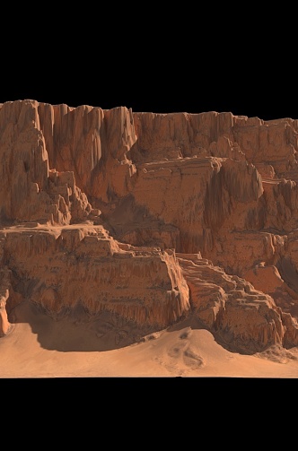 Desert Mountain Rocks 3d model