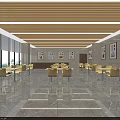 Modern Spacious Reception Area With Service Room Cashier Room Elevators And Large Windows