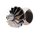 Industrial Equipment Turbine Blade with High Strength Metal and Precision Engineering Design