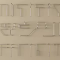 Metal Railings with Various Designs Including Straight and Curved Structural Shapes