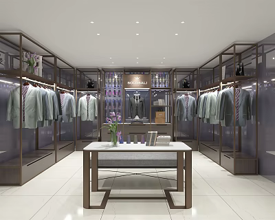 Modern Clothing Store Mens 3d model
