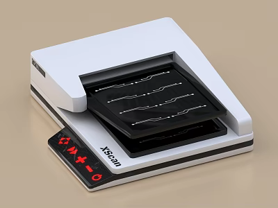 Xiangyi Laboratory Testing Equipment With White Body Black Tray Digital Display And Sample Slots 3d model