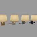 Modern Wall Sconce With White Fabric Shade And Brass Metal Arm Design
