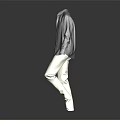 Modern Gray Long Sleeve Jacket With White Pants Minimalist Everyday Casual Clothing Design