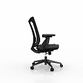 Ergonomic Mesh Back Office Chair With Adjustable Armrests And Swivel Rolling Base 3d model