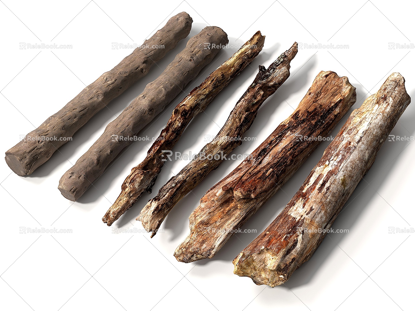 Modern Wood Dead Wood Dead Tree Pole Wood Wood Wood Wood Stick Decayed Wood 3d model